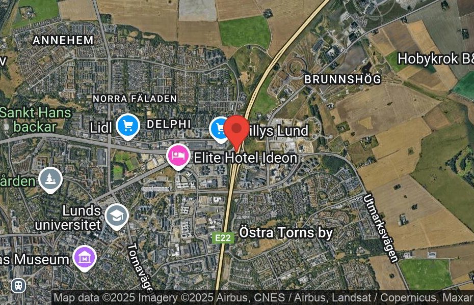 Händelseplats, Google Maps